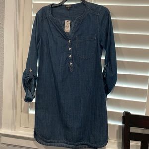 Express bluejean shirt long